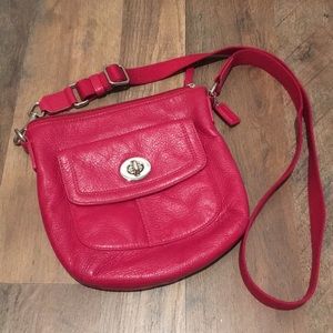Fuchsia Coach Crossbody